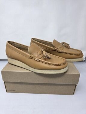 NEW Clarks Originals Wallabee Loafer Mid Tan Leather Women's Sz 10m 76560